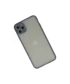 Apple iPhone 12 Pro Max Kılıf Montreal Silikon Kapak - Gri