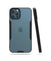Apple İphone 12 Pro Max Kılıf Platin Silikon - Siyah