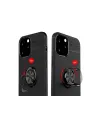 Apple İphone 12 Pro Max Kılıf Range Yüzüklü Silikon - Siyah-kırmızı