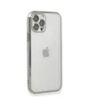 Apple iPhone 12 Pro Max Kılıf Razer Lensli Silikon - Gümüş