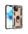 Apple iPhone 12 Pro Max Kılıf Sofya Yüzüklü Silikon Kapak - Gold