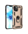 Apple İphone 12 Pro Max Kılıf Sofya Yüzüklü Silikon Kapak - Gold