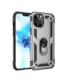 Apple iPhone 12 Pro Max Kılıf Sofya Yüzüklü Silikon Kapak - Gümüş