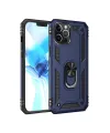 Apple İphone 12 Pro Max Kılıf Sofya Yüzüklü Silikon Kapak - Lacivert