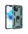 Apple İphone 12 Pro Max Kılıf Sofya Yüzüklü Silikon Kapak - Yeşil