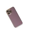 Apple iPhone 12 Pro Max Kılıf Volet Silikon - Mor
