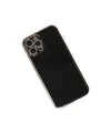 Apple İphone 12 Pro Max Kılıf Volet Silikon - Siyah