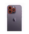 Apple İphone 12 Pro Max Neon Fosforlu Kamera Lens - Turuncu