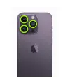 Apple İphone 12 Pro Max Neon Fosforlu Kamera Lens - Yeşil