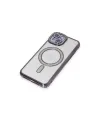 Apple İphone 13 Kılıf Joke Simli Magneticsafe Kılıf - Derin Mor