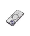 Apple İphone 13 Kılıf Joke Simli Magneticsafe Kılıf - Derin Mor