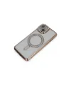 Apple İphone 13 Kılıf Joke Simli Magneticsafe Kılıf - Gold