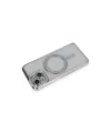 Apple İphone 13 Kılıf Joke Simli Magneticsafe Kılıf - Gümüş