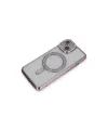 Apple İphone 13 Kılıf Joke Simli Magneticsafe Kılıf - Pembe