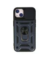 Apple İphone 13 Kılıf Pars Lens Yüzüklü Silikon - Lacivert