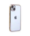 Apple İphone 13 Kılıf Razer Lensli Silikon - Gold