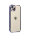 Apple iPhone 13 Kılıf Razer Lensli Silikon - Mor