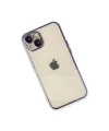 Apple iPhone 13 Kılıf Razer Lensli Silikon - Mor