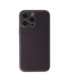 Apple İphone 13 Pro Kılıf Coco Deri Silikon Kapak - Derin Mor