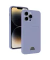 Apple İphone 13 Pro Kılıf Kelvin Kartvizitli Silikon - Lila