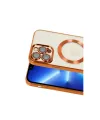 Apple İphone 13 Pro Kılıf Kross Magneticsafe Kapak - Turuncu
