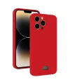 Apple İphone 13 Pro Max Kılıf Kelvin Kartvizitli Silikon - Kırmızı