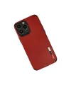 Apple İphone 13 Pro Max Kılıf Loop Deri Silikon - Kırmızı