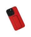 Apple İphone 13 Pro Max Kılıf Mega Standlı Silikon - Kırmızı
