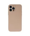 Apple İphone 13 Pro Max Kılıf Nano İçi Kadife Silikon - Pudra