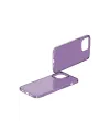 Apple iPhone 13 Pro Max Kılıf Pc Sert Şeffaf Kapak - Mor