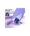 Apple İphone 13 Pro Max Kılıf Power Silikon - Mor