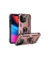 Apple iPhone 13 Pro Max Kılıf Sofya Yüzüklü Silikon Kapak - Rose