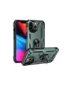 Apple iPhone 13 Pro Max Kılıf Sofya Yüzüklü Silikon Kapak - Yeşil
