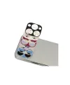 Apple İphone 13 Pro Max Rainbow Kamera Lens Koruma Cam - Mavi