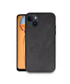 Apple İphone 14 Kılıf Aras Deri Kapak - Siyah