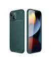 Apple İphone 14 Kılıf Auto Focus Karbon Kapak - Koyu Yeşil