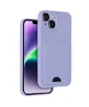 Apple İphone 14 Kılıf Kelvin Kartvizitli Silikon - Lila