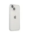 Apple İphone 14 Kılıf Luko Lens Silikon - Gümüş