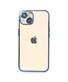 Apple İphone 14 Kılıf Razer Lensli Silikon - Açık Mavi