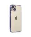 Apple İphone 14 Kılıf Razer Lensli Silikon - Mor