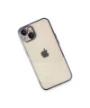 Apple İphone 14 Kılıf Razer Lensli Silikon - Mor