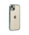Apple İphone 14 Kılıf Razer Lensli Silikon - Yeşil