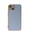 Apple iPhone 14 Kılıf Volet Silikon - Mavi