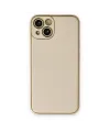 Apple İphone 14 Plus Kılıf Coco Deri Silikon Kapak - Gold