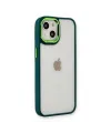 Apple İphone 14 Plus Kılıf Dora Kapak - Haki Yeşil