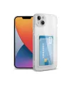 Apple İphone 14 Plus Kılıf Kart Şeffaf Silikon - Şeffaf