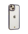 Apple İphone 14 Plus Kılıf Liva Lens Silikon - Mavi