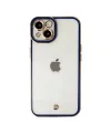 Apple İphone 14 Plus Kılıf Liva Lens Silikon - Mavi