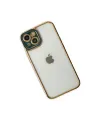 Apple İphone 14 Plus Kılıf Liva Lens Silikon - Yeşil