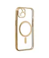 Apple İphone 14 Plus Kılıf Magneticsafe Lazer Silikon - Gold